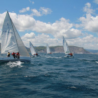 foto monotipos J 80 en el abra